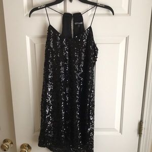 Sexy XS Express black sequin dress